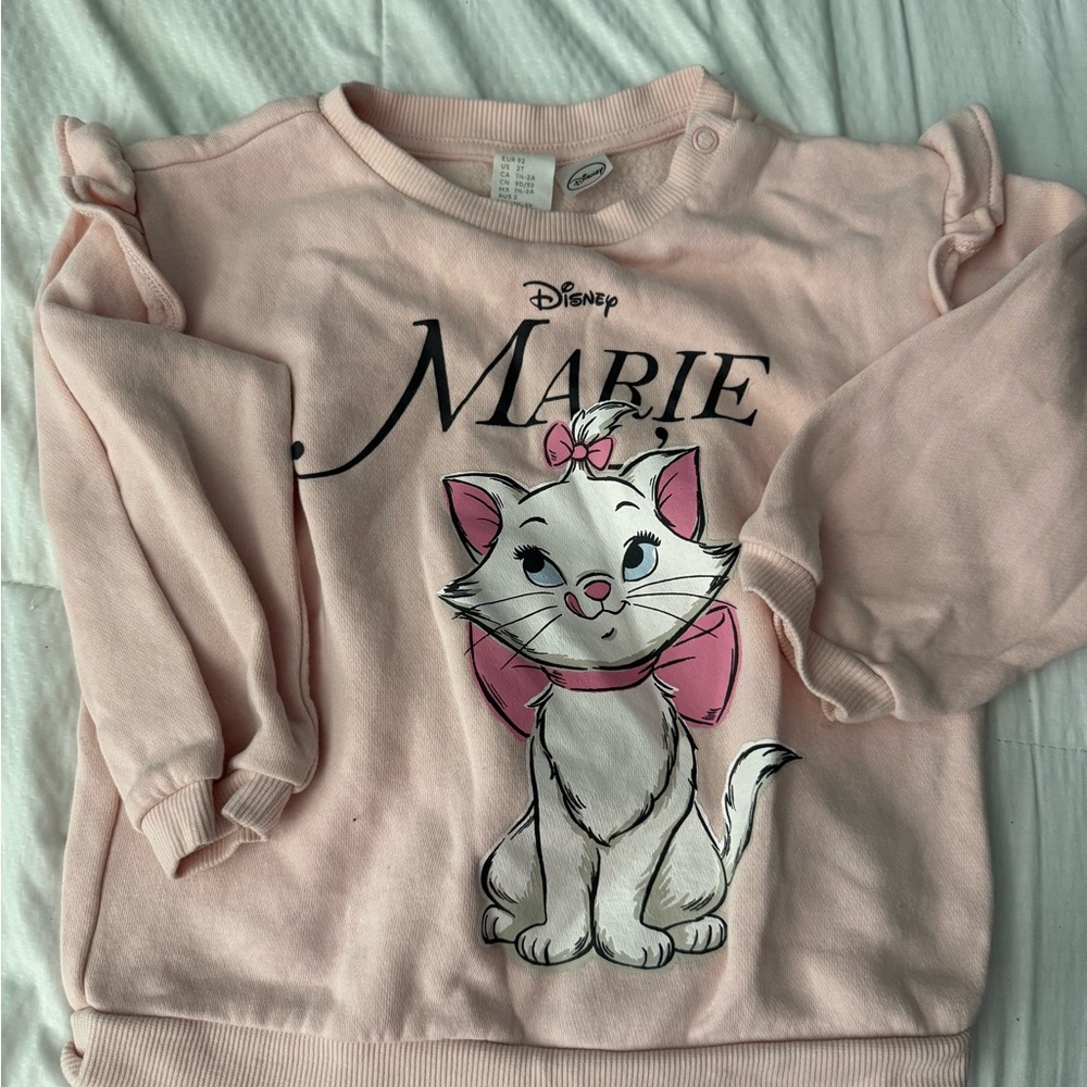 Disney Marie Light Pink Kids Sweatshirt